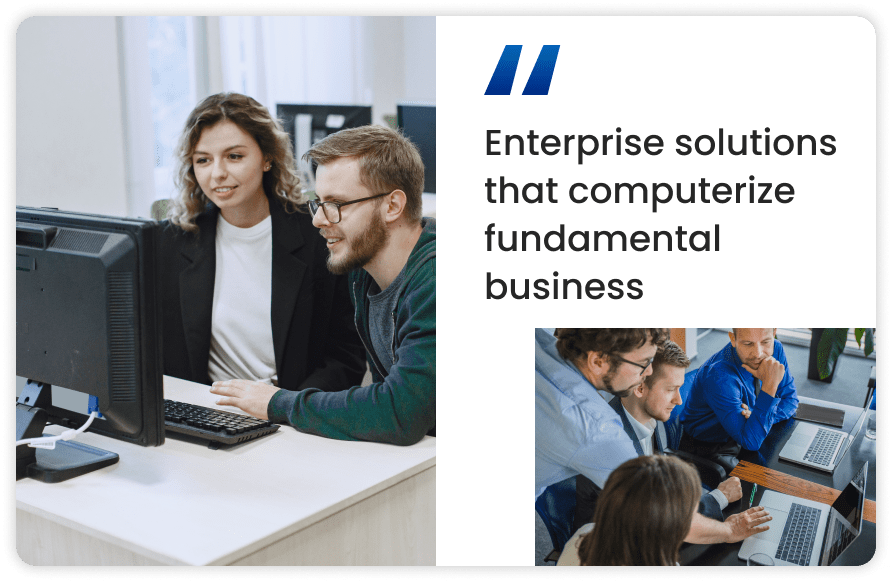 enterprise solutions that computerize fundamental business